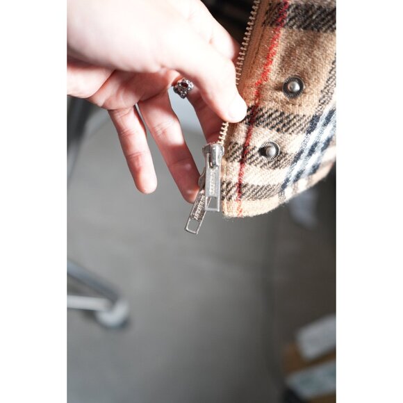 Burberry Nova Check Zip Up Cropped Jacket Women's - Picture 4 of 5